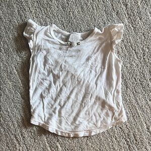 Daydreams White Kids' Flutter Sleeve Tee